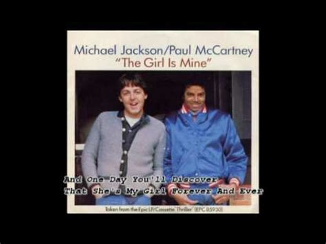 Michael Jackson The Girl Is Mine (with Lyrics) - YouTube