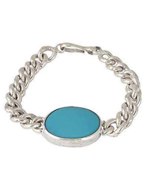 Firoza bracelet turquoise bracelet with silver chain firoja bracelet with silver chain salman ...