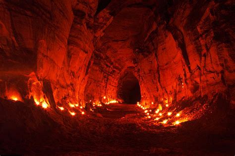 Wallpaper : geological phenomenon, Formation, heat, darkness, rock, lava cave, flame, landscape ...