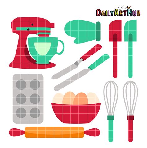 Baking Tools Clip Art Set – Daily Art Hub – Free Clip Art Everyday