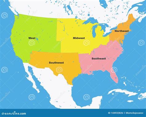 Map Of Montana With Regions Vector Illustration | CartoonDealer.com ...