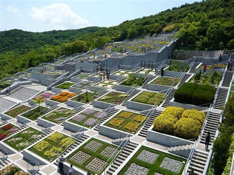 The 100 Stepped Garden of Awaji Yumebutai | Tadao ando, Garden, Awaji island