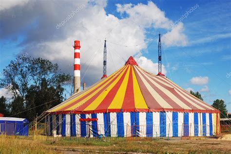 Striped circus tent — Stock Photo © ollikainen #3701435