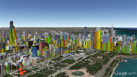 Cube Cities Blog: The Chicago Loop Skyline as a 3D Bar Chart for Buildings