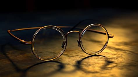 Premium Photo | Round glasses