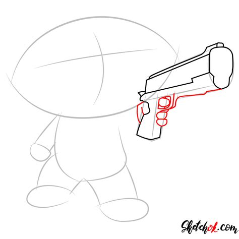 Step-by-Step Tutorial on How to Draw Stewie Griffin with a Gun