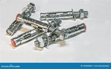 Steel Dowels for Installation. Anchors for Fixing To a Concrete Wall. Stock Photo - Image of ...