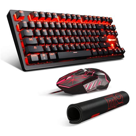 Buy Mechanical Gaming Keyboard and Mouse Combo & Large Mouse Pad ...