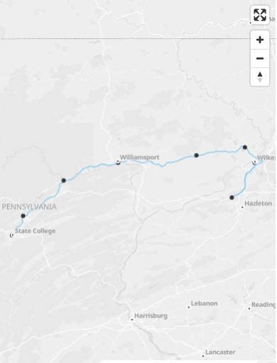 Fullington Trailways Daily Bus Line: FAB 815 Runs from Wilkes-Barre to State College Timetables ...