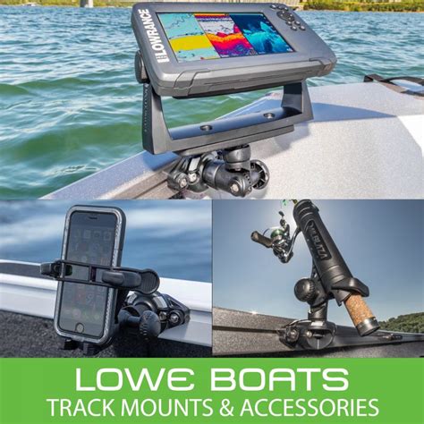 Accessories for Lowe Boats Gunnel Track - Strong, high quality & no tools required RAILBLAZA