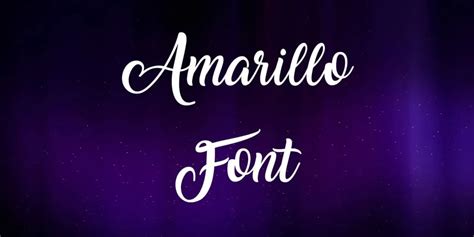 Amarillo Font Free Download