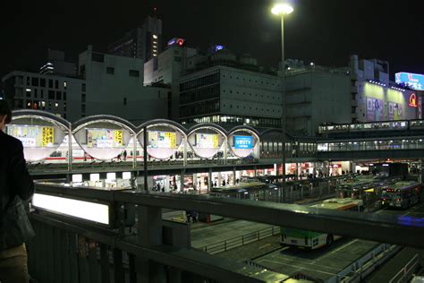 One of the busiest stations in the world: Shibuya Station, Tokyo.