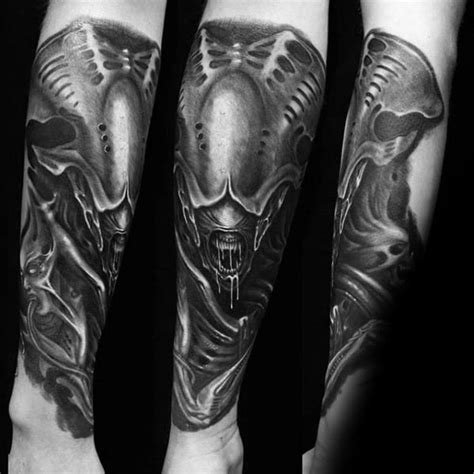 50 Hr Giger Tattoo Designs For Men - Swiss Painter Ink Ideas