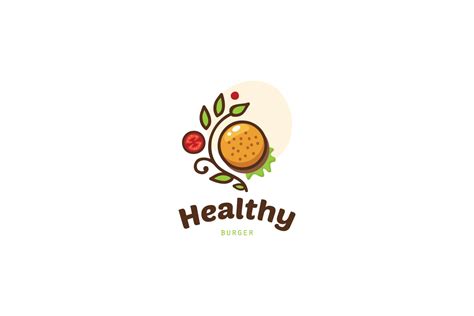 Healthy Burger Logo – Food Logo Design – Logo Cowboy