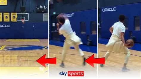 Real or fake? | Steph Curry sinks five full court shots in a row ...