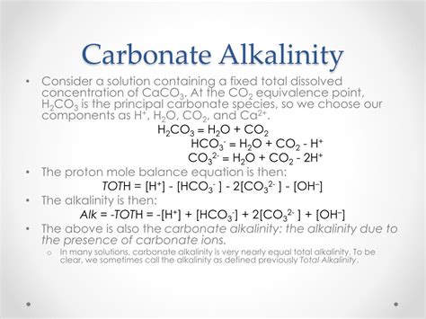 PPT - Carbonate System Alkalinity PowerPoint Presentation, free ...