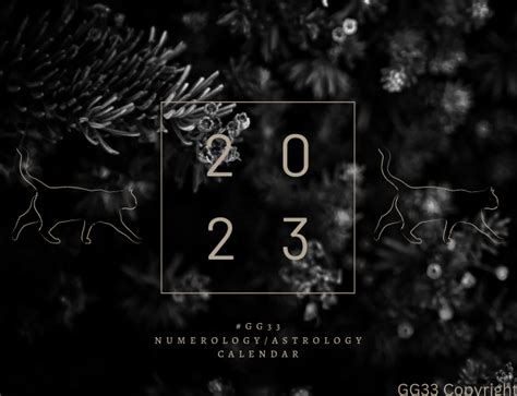 2023 GG33 Official Calendar