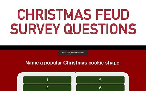 Family Feud Christmas Questions and Answers - Gogo Mama