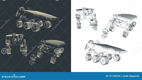 Mars rover illustration stock vector. Illustration of colonization - 191104149