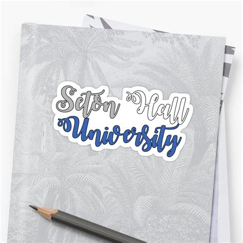 "Seton Hall Colors" Sticker by alexaaveta7 | Redbubble