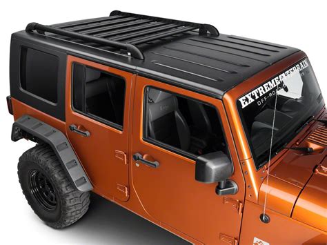 Teraflex Nebo Roof Rack Cargo Slat Kit - Black (07-17 Wrangler JK 4 Door) Jeep Cj, 4 Door Jeep ...