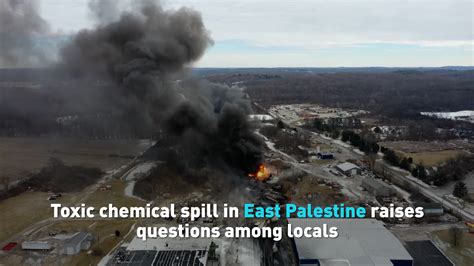 Toxic chemical spill in East Palestine raises questions among locals ...