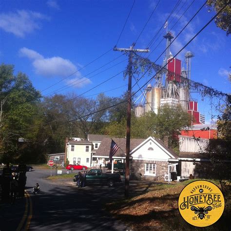 Parade coming down Erie Street. View of The Mill towers Narrowsburg, NY ...