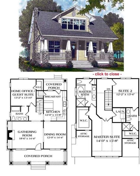 arts and crafts one story floor plans from 1918 - Google Search | Bungalow floor plans ...