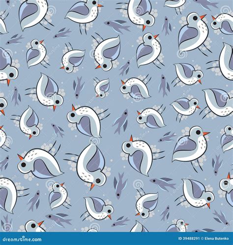 Seagulls_pattern stock vector. Illustration of seagulls - 39488291