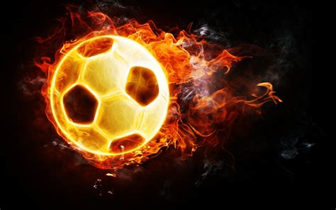 Soccer Ball On Fire Wallpapers on WallpaperDog