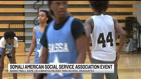 Somali high school students celebrate graduation with basketball game ...