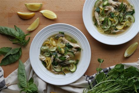 Spring Chicken Soup with Lemon & Asparagus - zenbelly