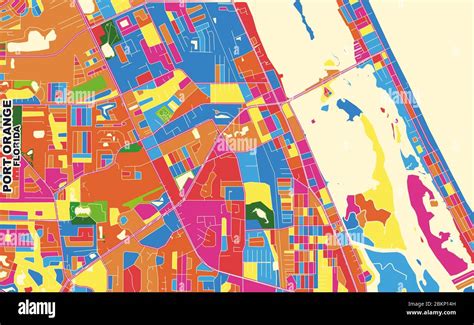 Port orange florida map Stock Vector Images - Alamy