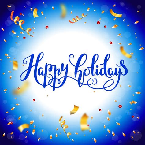 Blue Happy holiday stock vector. Illustration of design - 99462419