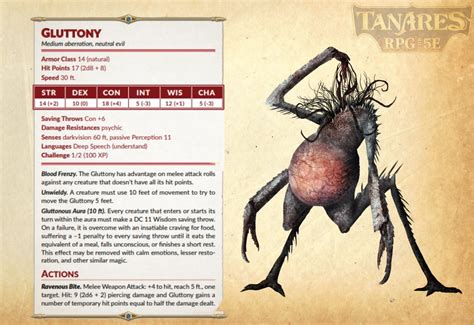 [OC][ART] Deadly Sin - Gluttony from Tanares RPG : r/DnD