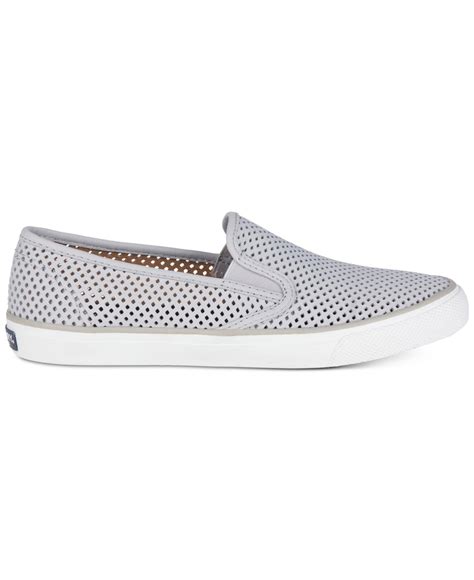 Lyst - Sperry Top-Sider Women's Seaside Slip-on Sneakers in Gray