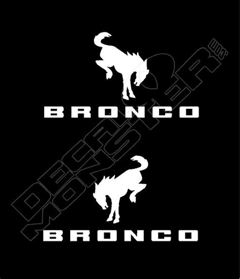 Ford Bronco Logo New Decal Sticker - DecalMonster.com