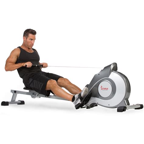 Sunny Health & Fitness Magnetic Rowing Machine Rower, 8-Level ...