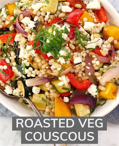 Couscous with Roasted Vegetables | Couscous recipes healthy, Couscous recipes, Roasted vegetable ...