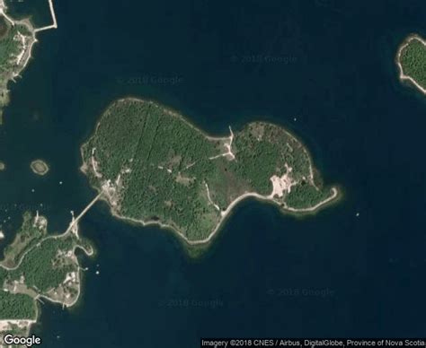 Detailed Satellite Map of Oak Island | Oak island map, Oak island, Oak island mystery