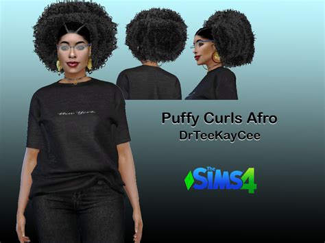 The Sims Resource - Puffy Curls Afro