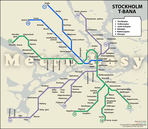 Stockholm Metro — Map, Lines, Route, Hours, Tickets