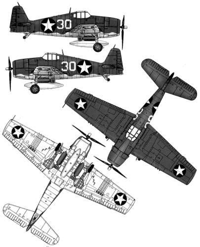 Grumman F6F-3 HellCat... Blueprint From awesome site The-Blueprints.com | Hellcat, Blueprints ...