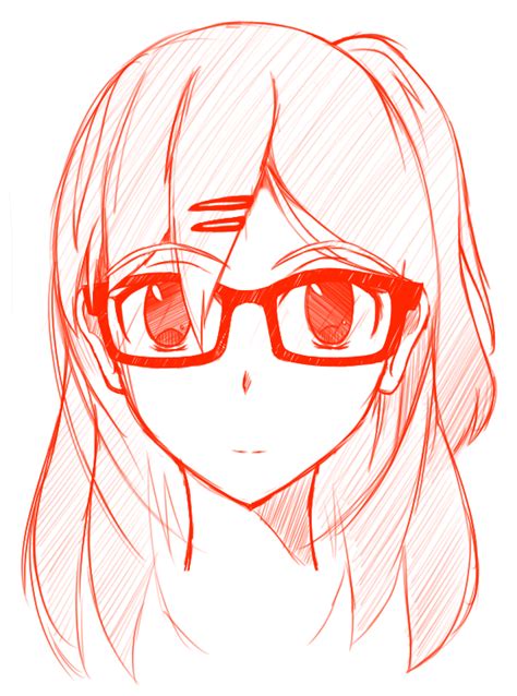 How To Draw A Girl With Glasses Anime - Howto Techno