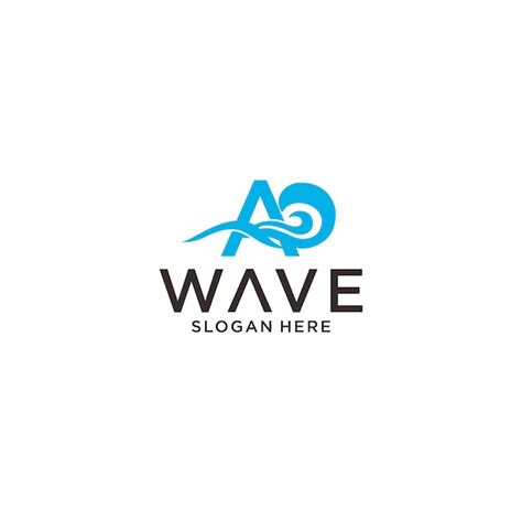 Premium Vector | A wave logo design template