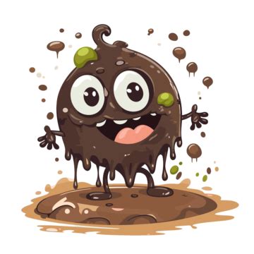 Mud Clipart Cute Cartoon Character That Is In A Muddy Puddle Vector ...