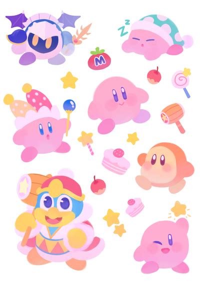 Kirby Stickers by ieafy on DeviantArt