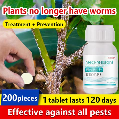 [FREE SHIPPING] 1 tablet effect lasts 120 days Plant Pest Control Insecticide Pesticides ...