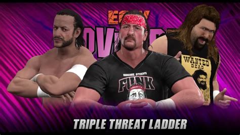 WWE 2K17 Sabu vs Terry Funk vs Cactus Jack 3 Way Dance Ladder Match ECW ...