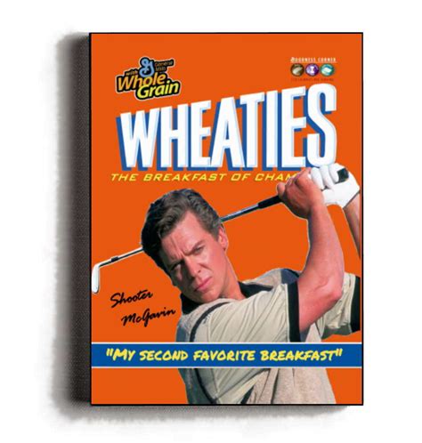 Framed Shooter McGavin Happy Gilmore Wheaties Cereal Box Faux Signed Parody | eBay